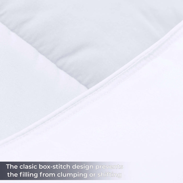 Brushed Microfiber Reversible Comforter - White