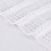 Zero Twist Cotton Waffle Honeycomb Soft Absorbent Hand Towel Set of 6 - White