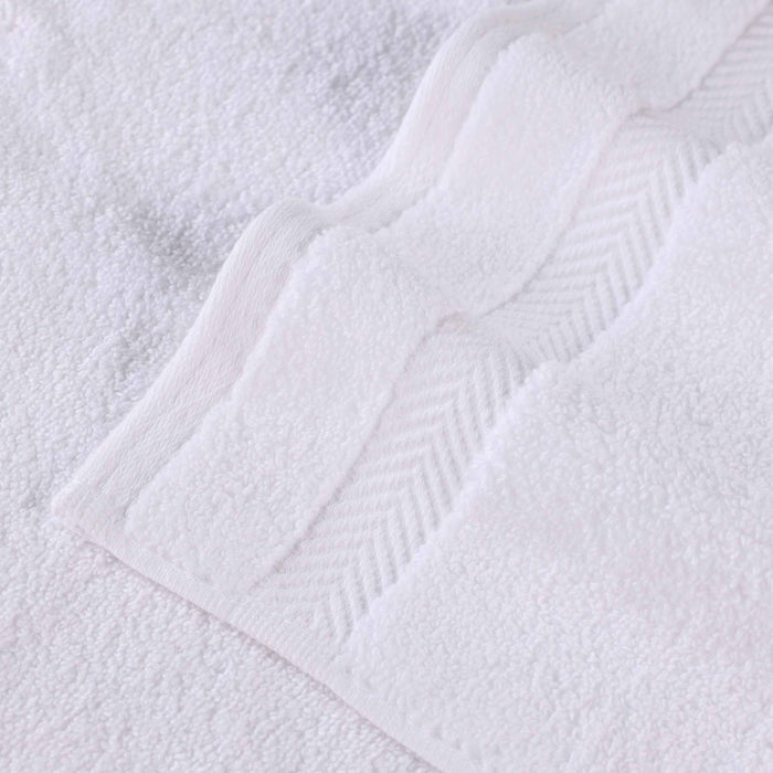 Cotton Zero Twist 2 Piece Bath Sheet Towel Set - White