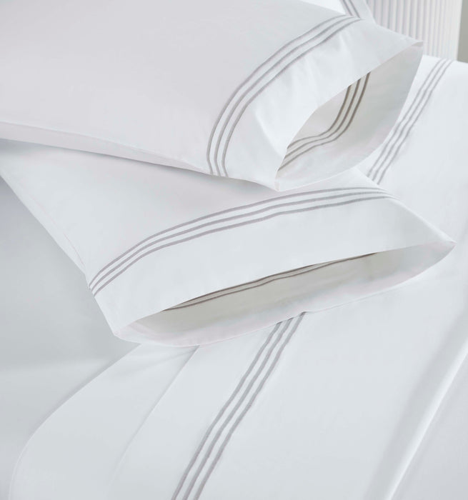 Brandon Cotton Three-Line Embroidered Deep Pocket Bed Sheet Set