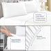 Organic Cotton 300 Thread Count Percale Extra Deep Pocket Bed Sheet Set - White