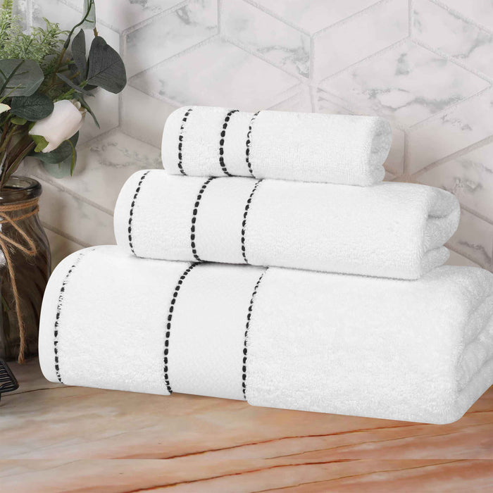 Niles Egypt Produced Giza Cotton Dobby Absorbent 3 Piece Towel Set