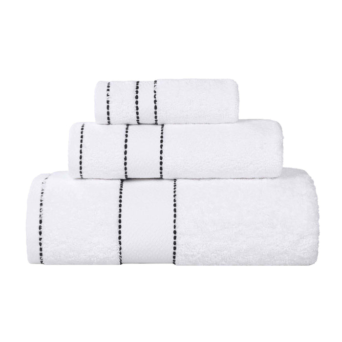 Niles Egypt Produced Giza Cotton Dobby Absorbent 3 Piece Towel Set