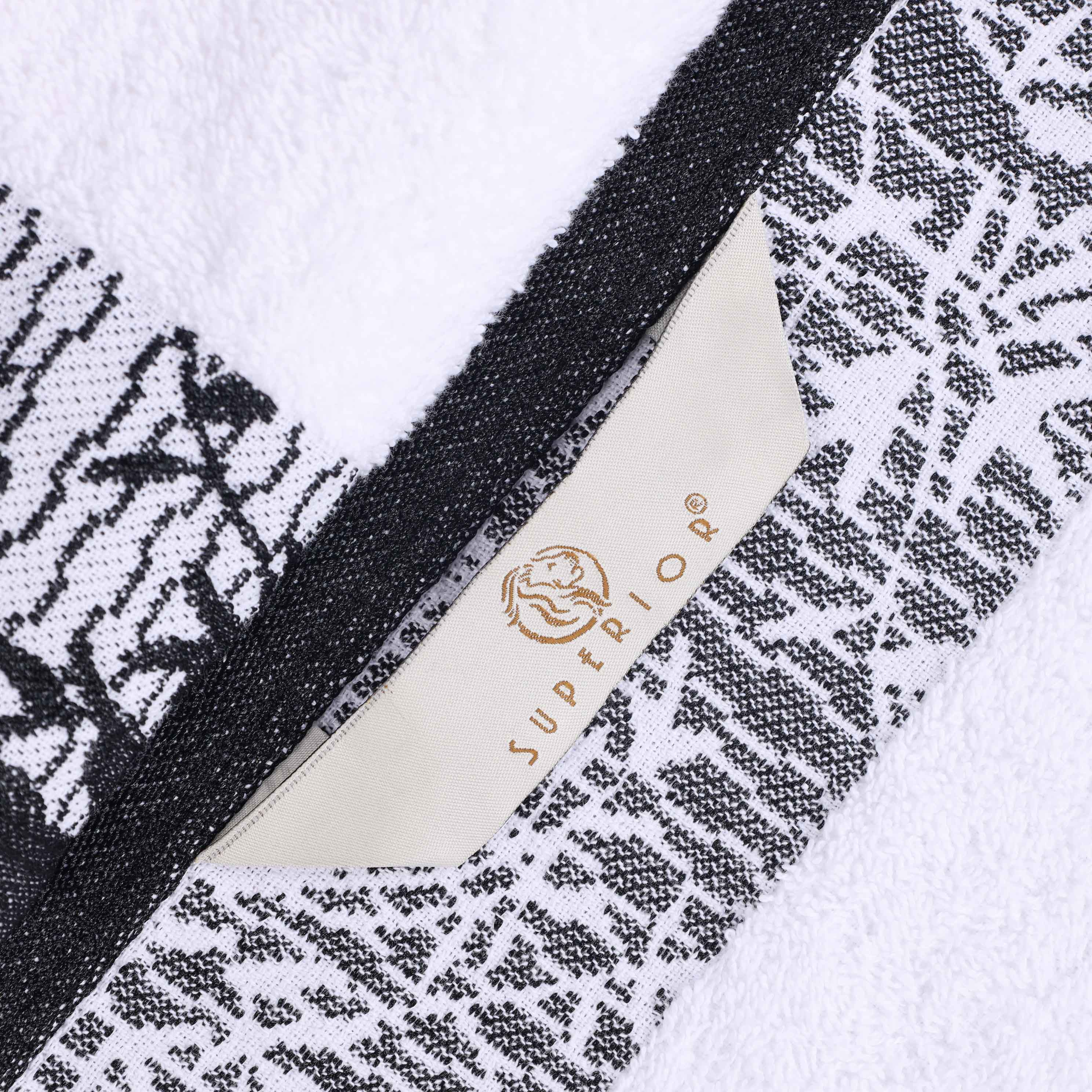 Wisteria Cotton Floral Embroidered Jacquard Border 8-Piece Towel Set - Blue Nile Mills