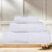 Larissa Cotton Geometric Embroidered 3-Piece Assorted Towel Set - White-White