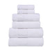 Larissa Cotton Geometric Embroidered Border 8-Piece Assorted Towel Set - White-White