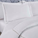 Riverton Cotton Cross-Stitch Embroidered 3-Piece Duvet Cover Set - White