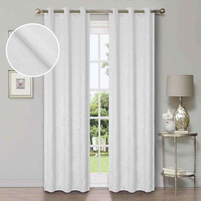 Waverly Modern Washable Room Darkening Blackout Curtain Panel Set