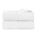 Lodie Cotton Plush Jacquard Solid and Two-Toned Bath Sheet Set of 2 - White