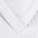 Egyptian Cotton 600 Thread Count Striped Duvet Cover Set - White