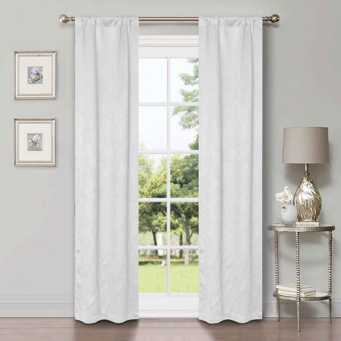 Waverly Modern Washable Room Darkening Blackout Curtain Panel Set