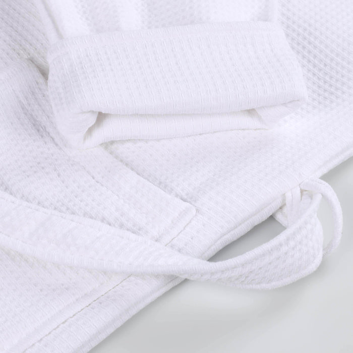 Waffle Weave Cotton Soft Lightweight Oversized Unisex Adult Bath Robe