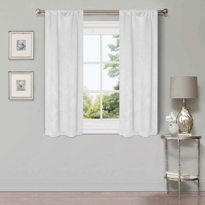 Waverly Modern Washable Room Darkening Blackout Curtain Panel Set