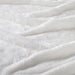 Classic Solid Fleece Plush Medium Weight Fluffy Soft Blanket - White