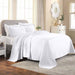 Basket Weave Matelasse Cotton Bedspread Set - White