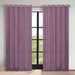 Solid Machine Washable Room Darkening Blackout Curtains, Set of 2 - Wisteria