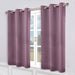 Solid Machine Washable Room Darkening Blackout Curtains, Set of 2 - Wisteria