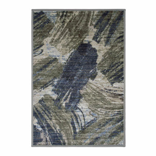 Xander Modern Abstract Indoor Area Rug Or Runner Rug - Brown-Beige