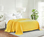 All-Season Chevron Cotton Bed Blanket & Sofa Throw - Yellow