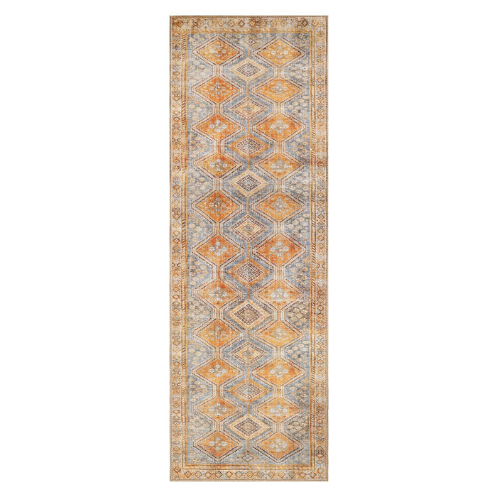 Southwestern Geometric Diamonds Indoor Area Rug Or Runner Rug - Dijon Yellow