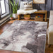 Yuma Abstract Marble Indoor Area Rug or Runner Rug - Brown