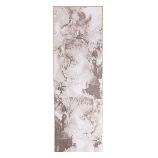 Yuma Abstract Marble Indoor Area Rug or Runner Rug - Beige