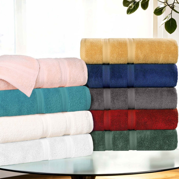 Smart Dry Zero Twist Cotton 9 Piece Solid Assorted Towel Set