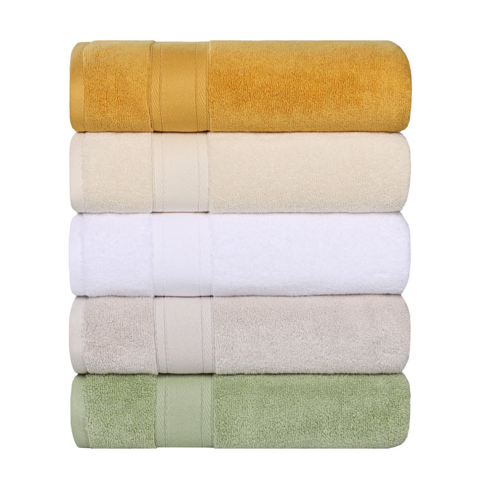 Belmont Zero Twist Cotton Medium Weight Absorbent 3 Piece Towel Set