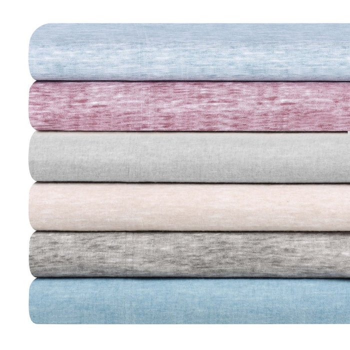 Melange Flannel Cotton Two-Toned Brushed Deep Pocket Sheet Set