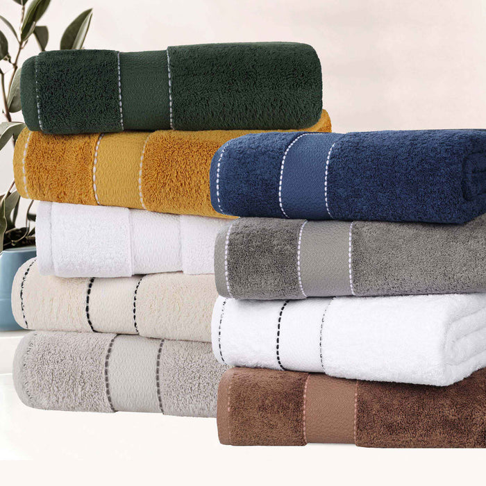 Niles Egypt Produced Giza Cotton Dobby Absorbent 6 Piece Towel Set