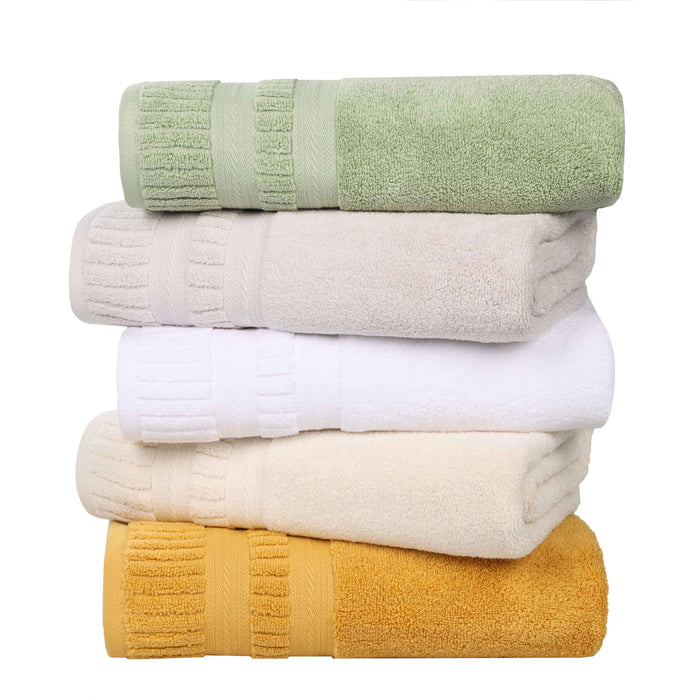 Venice Zero Twist Cotton Medium Weight Absorbent 6 Piece Towel Set