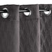 Zuri Textured Blackout Curtain Set of 2 Panels - Charcoal