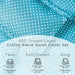 600 Thread Count Cotton Blend Polka Dot Duvet Cover Set - Aqua