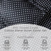 600 Thread Count Cotton Blend Polka Dot Duvet Cover Set - Black