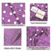 600 Thread Count Cotton Blend Polka Dot Duvet Cover Set - Lilac