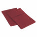 2 Piece Microfiber Wrinkle Resistant Solid Pillowcase Set - Burgundy