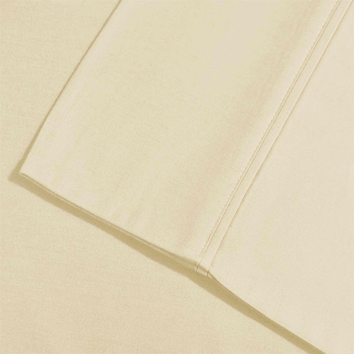 2 Piece Microfiber Wrinkle Resistant Solid Pillowcase Set - Beige