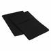 2 Piece Microfiber Wrinkle Resistant Solid Pillowcase Set - Black