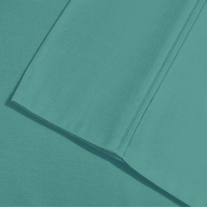 2 Piece Microfiber Wrinkle Resistant Solid Pillowcase Set - Teal