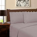 Microfiber Wrinkle Resistant Solid Infinity Embroidery Pillowcase Set - Gray