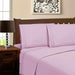 Microfiber Wrinkle Resistant Solid Infinity Embroidery Pillowcase Set - Lilac