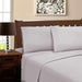 Microfiber Wrinkle Resistant Solid Infinity Embroidery Pillowcase Set - Silver