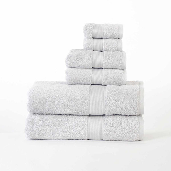Organic Cotton Solid Plush Assorted 6 Piece Towel Set