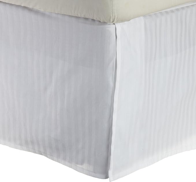 Egyptian Cotton 300 Thread Count Stripe Bed Skirt