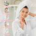Zero Twist Cotton Ultra Soft Face Towel Washcloth Set of 12 - Gray