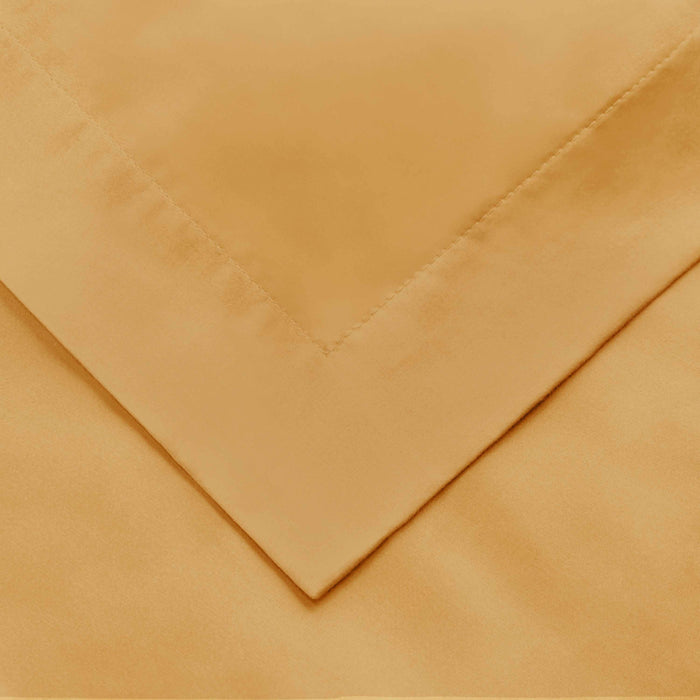 1000 Thread Count Egyptian Cotton Solid Duvet Cover Set - Gold