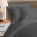 1000 Thread Count Egyptian Cotton Solid Duvet Cover Set - Gray