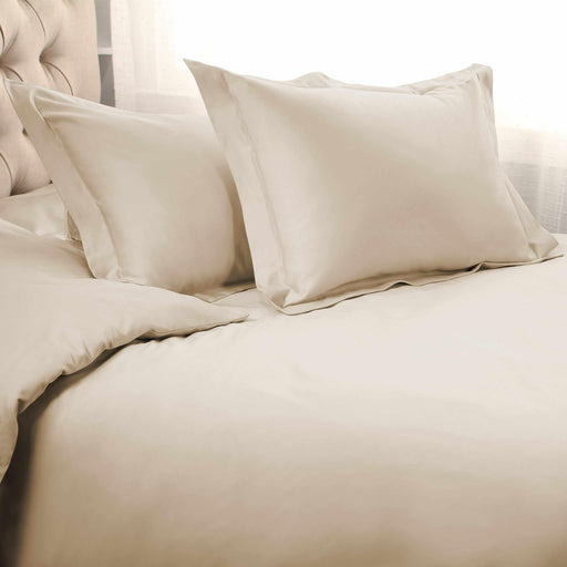 1000 Thread Count Egyptian Cotton Solid Duvet Cover Set - Ivory