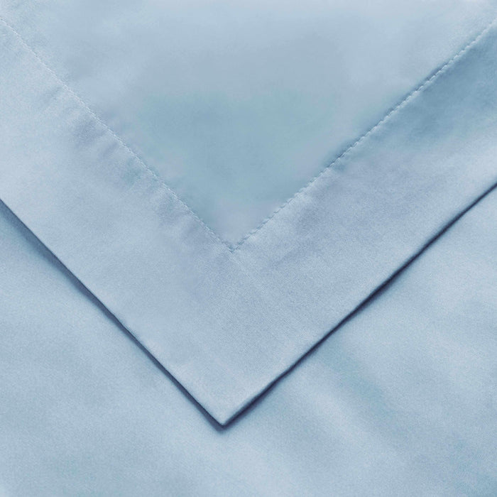 1000 Thread Count Egyptian Cotton Solid Duvet Cover Set - Light Blue