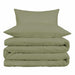 1000 Thread Count Egyptian Cotton Solid Duvet Cover Set - Sage
